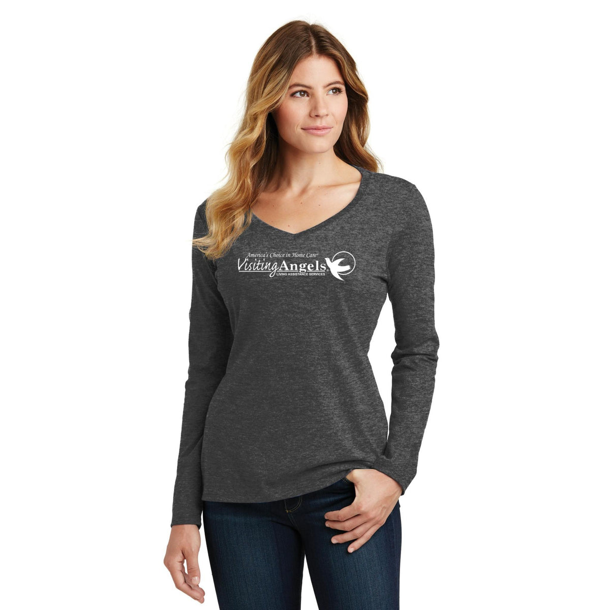 Women's Long Sleeve V-Neck Tee
