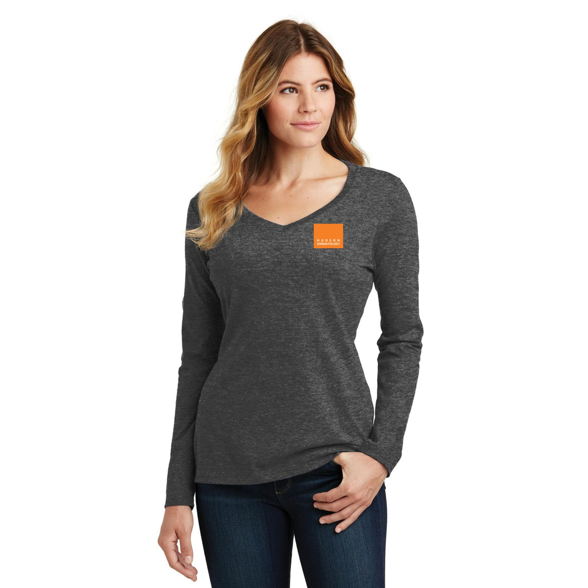 Women's Long Sleeve V-Neck Tee