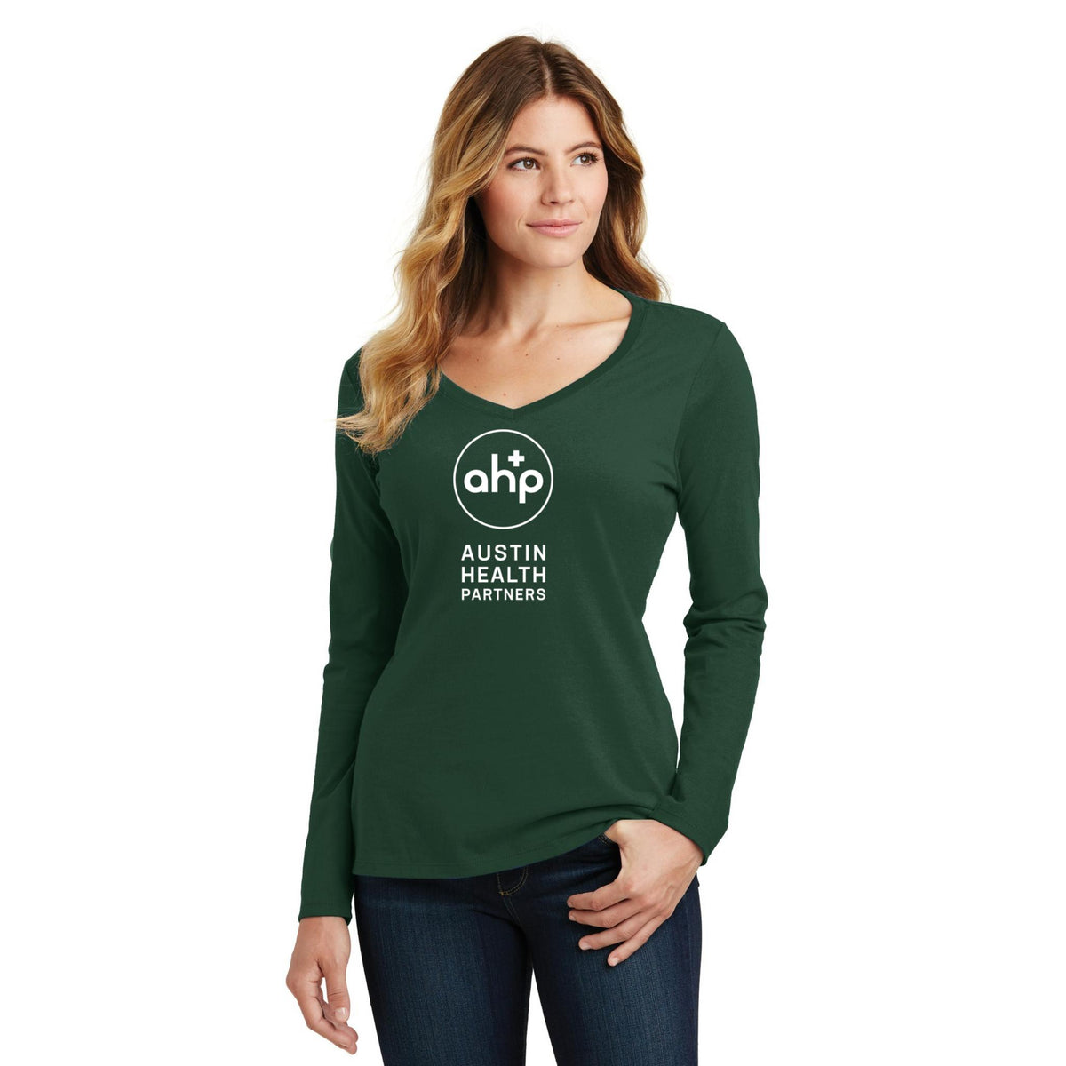 Women's Long Sleeve V-Neck Tee