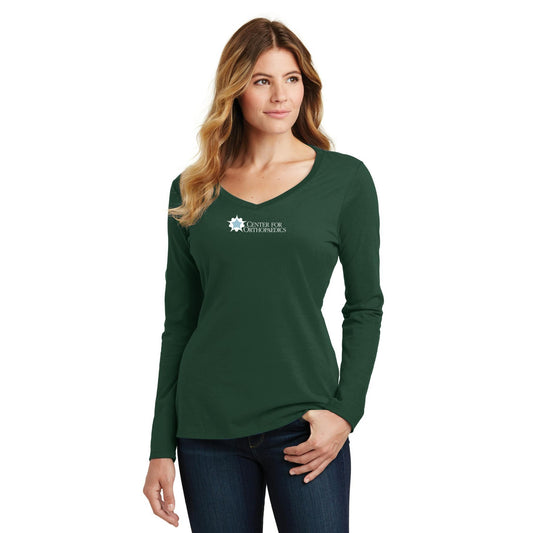 Women's Long Sleeve V-Neck Tee