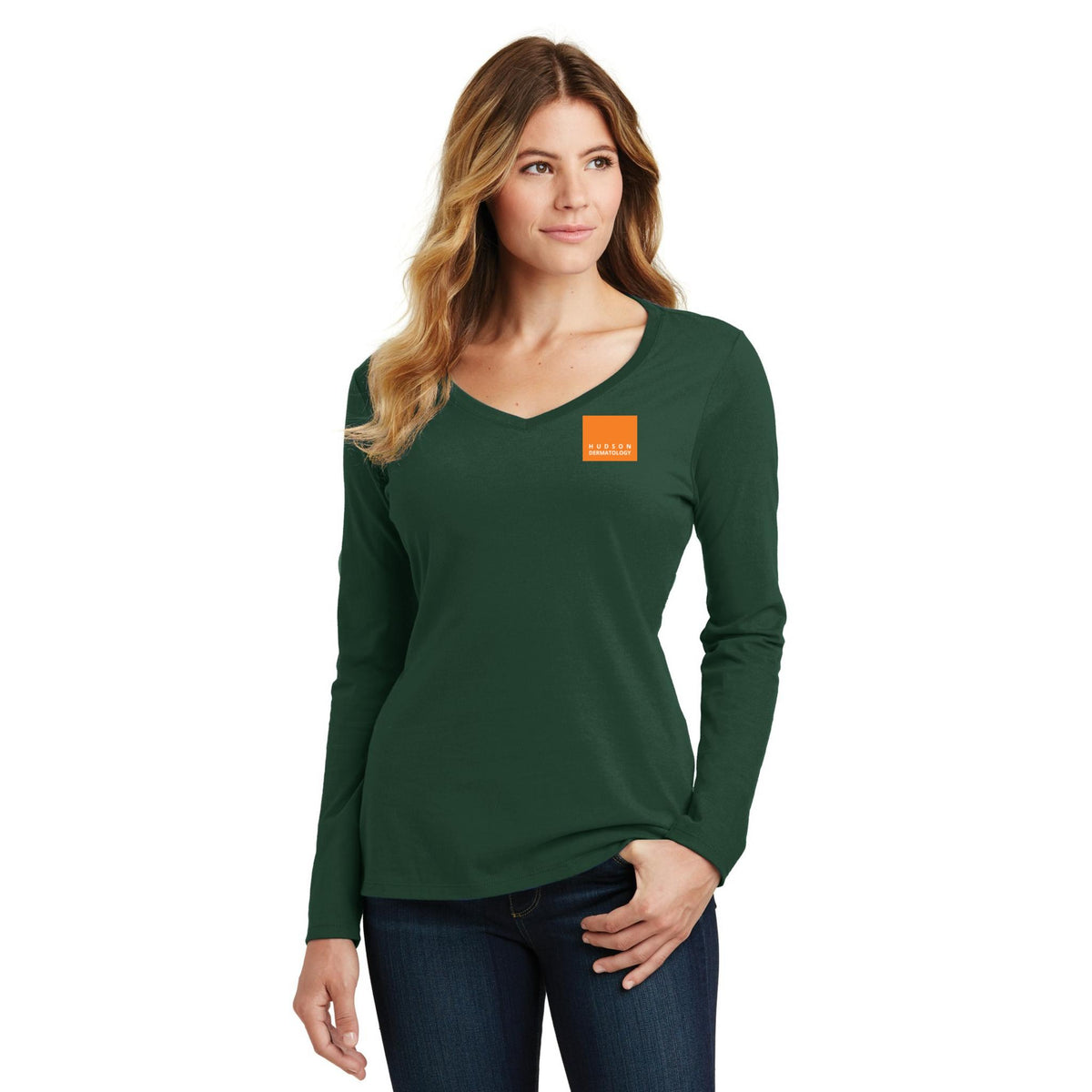 Women's Long Sleeve V-Neck Tee