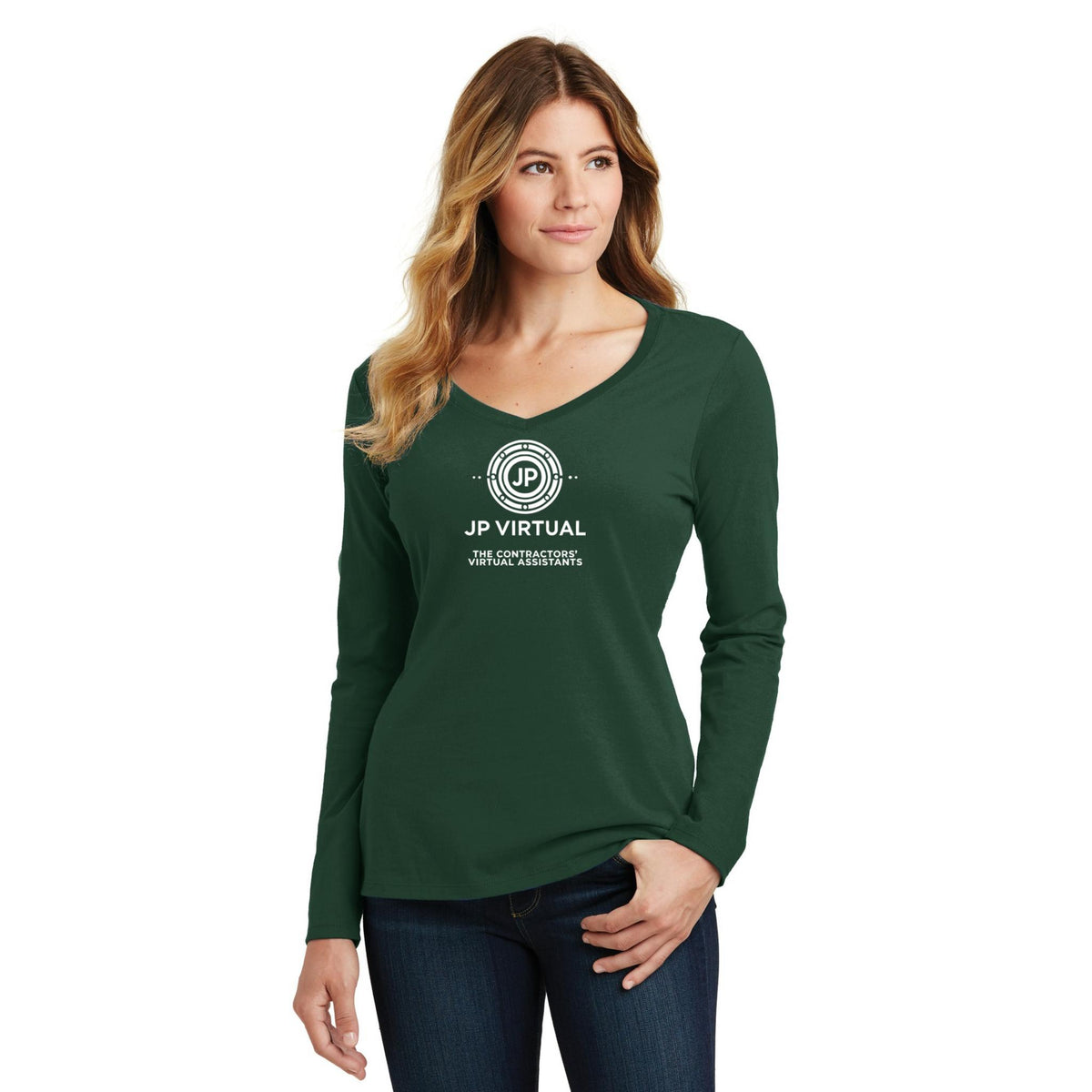 Women's Long Sleeve V-Neck Tee