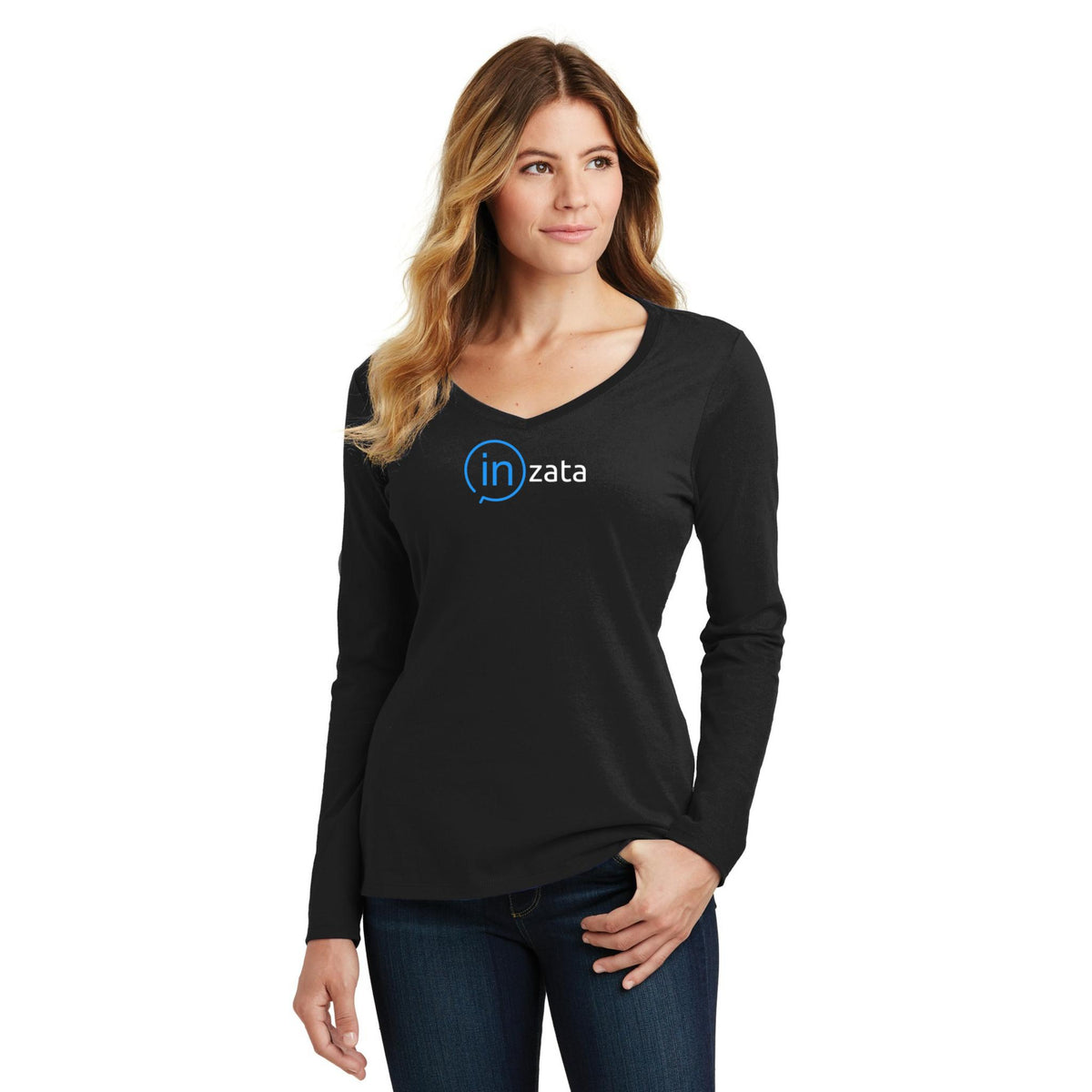 Women's Long Sleeve V-Neck Tee