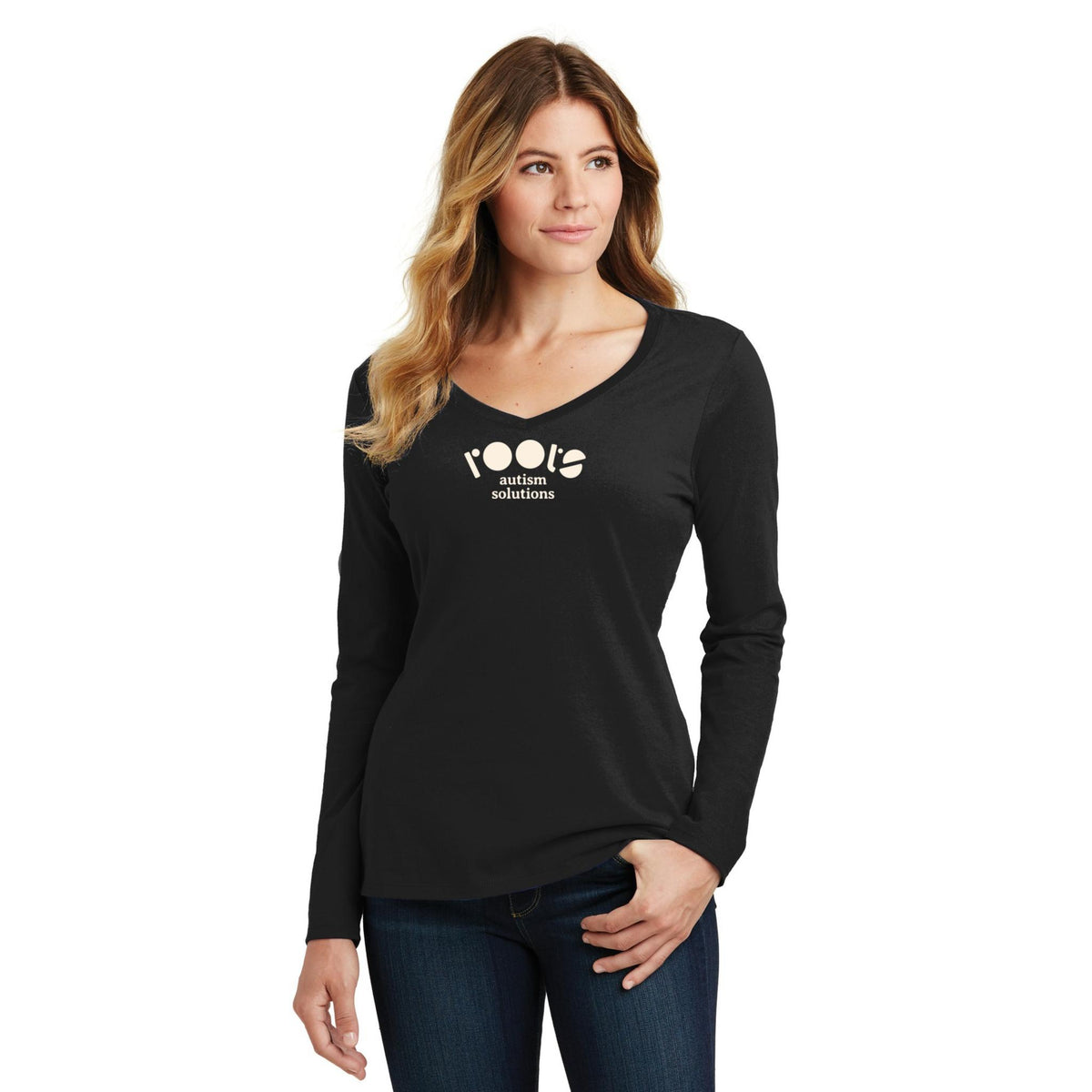 Women's Long Sleeve V-Neck Tee