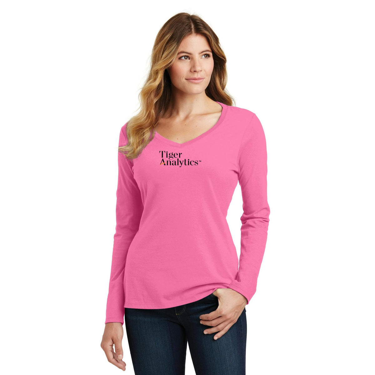 Women's Long Sleeve V-Neck Tee
