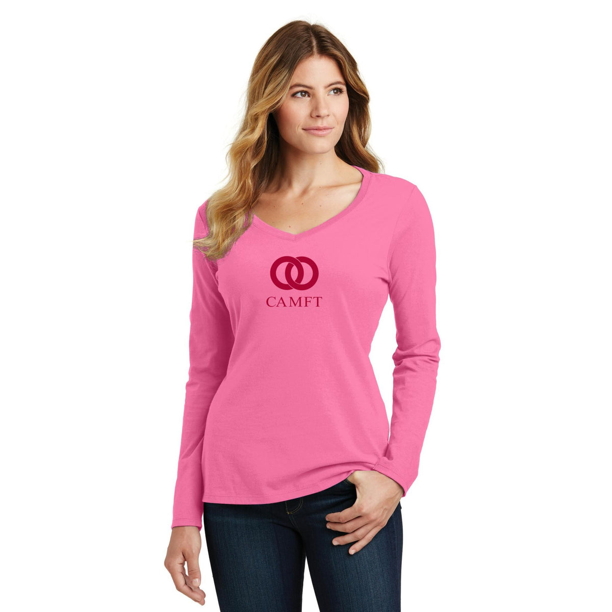 Women's Long Sleeve V-Neck Tee