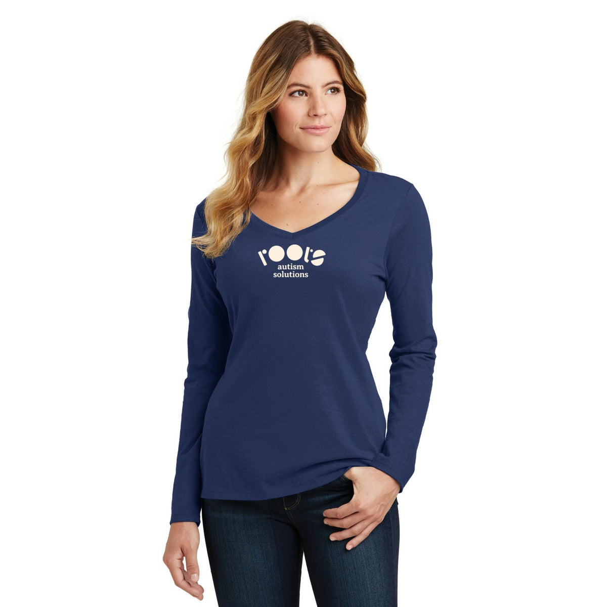 Women's Long Sleeve V-Neck Tee