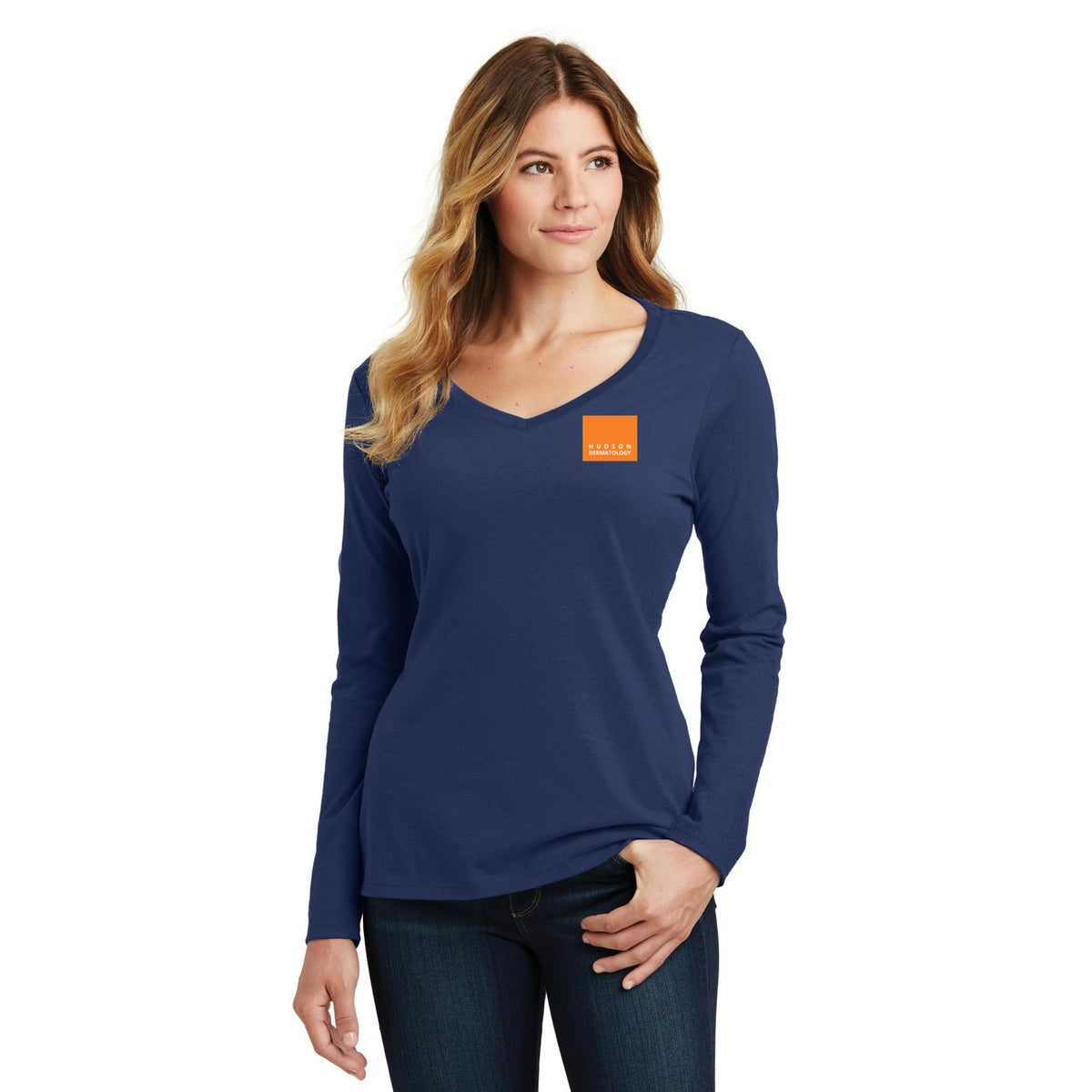 Women's Long Sleeve V-Neck Tee