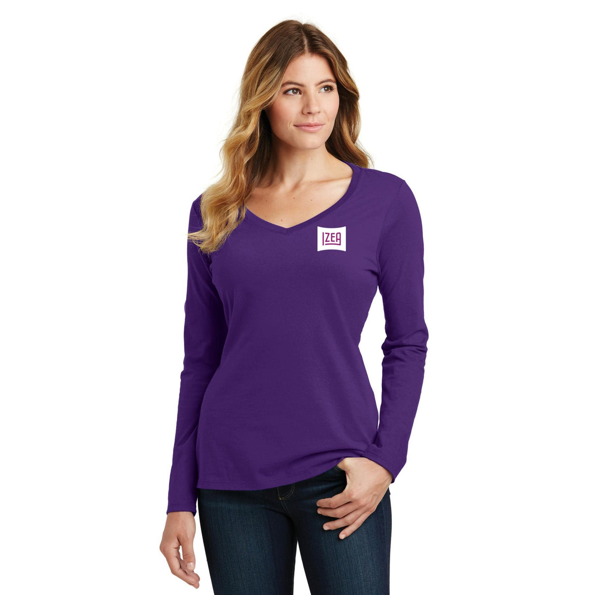 Women's Long Sleeve V-Neck Tee