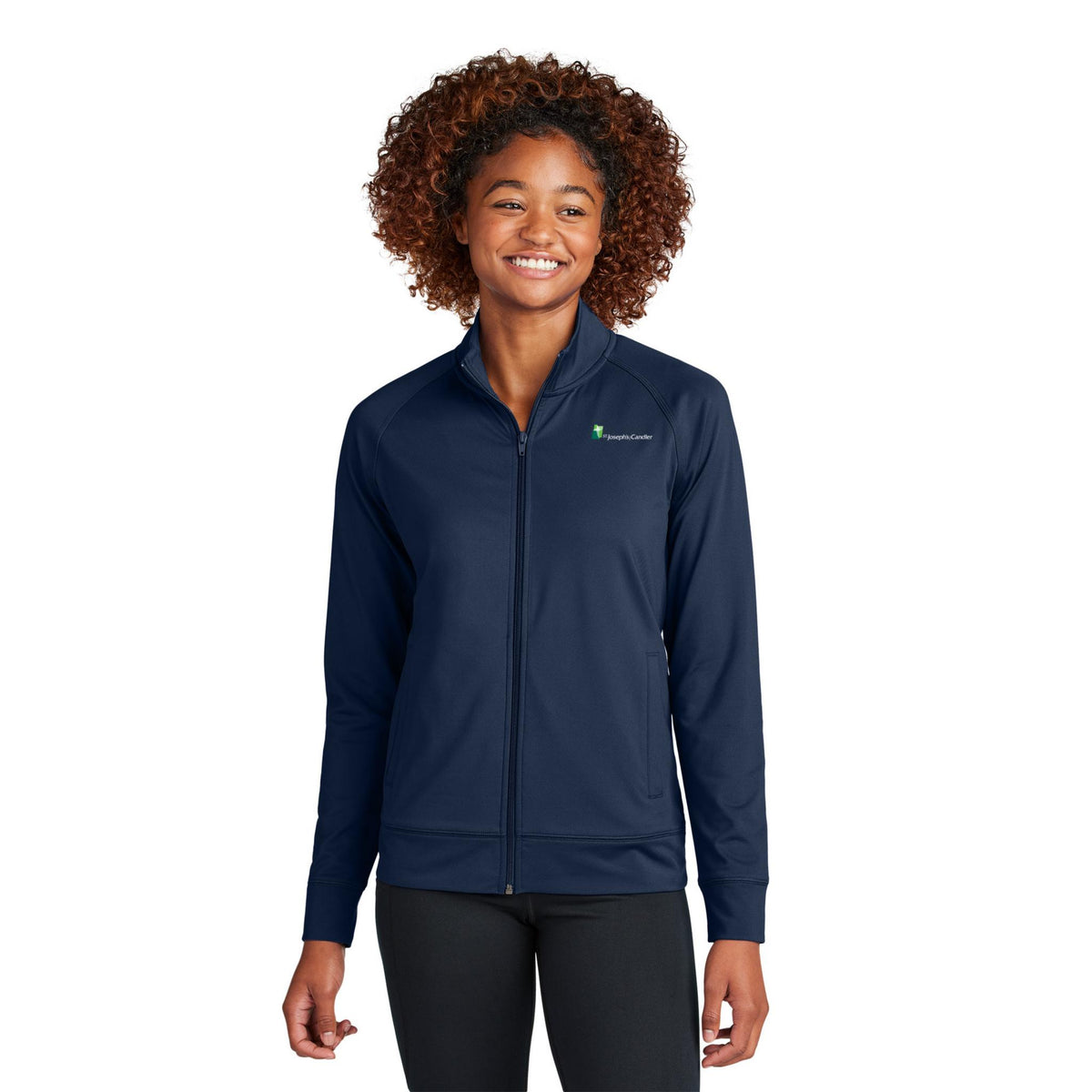 Sport-Tek® Women's Sport-Wick® Stretch Full-Zip Cadet Jacket