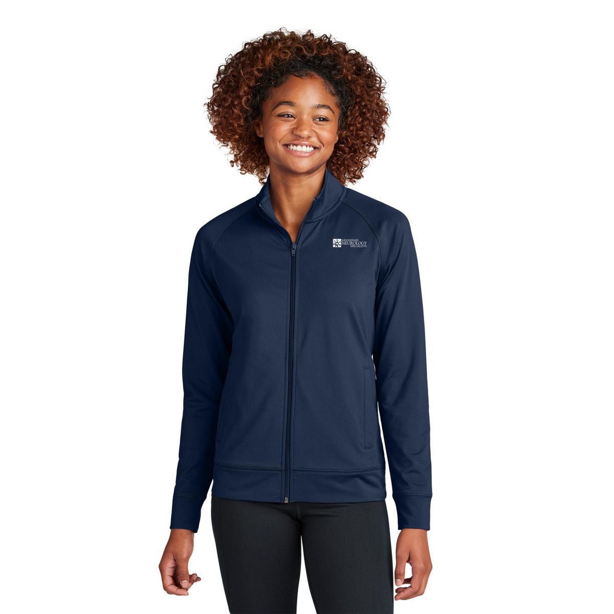 Sport-Tek® Women's Sport-Wick® Stretch Full-Zip Cadet Jacket