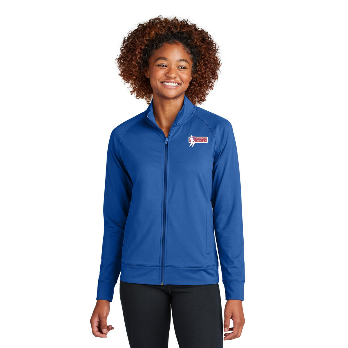 Sport-Tek® Women's Sport-Wick® Stretch Full-Zip Cadet Jacket
