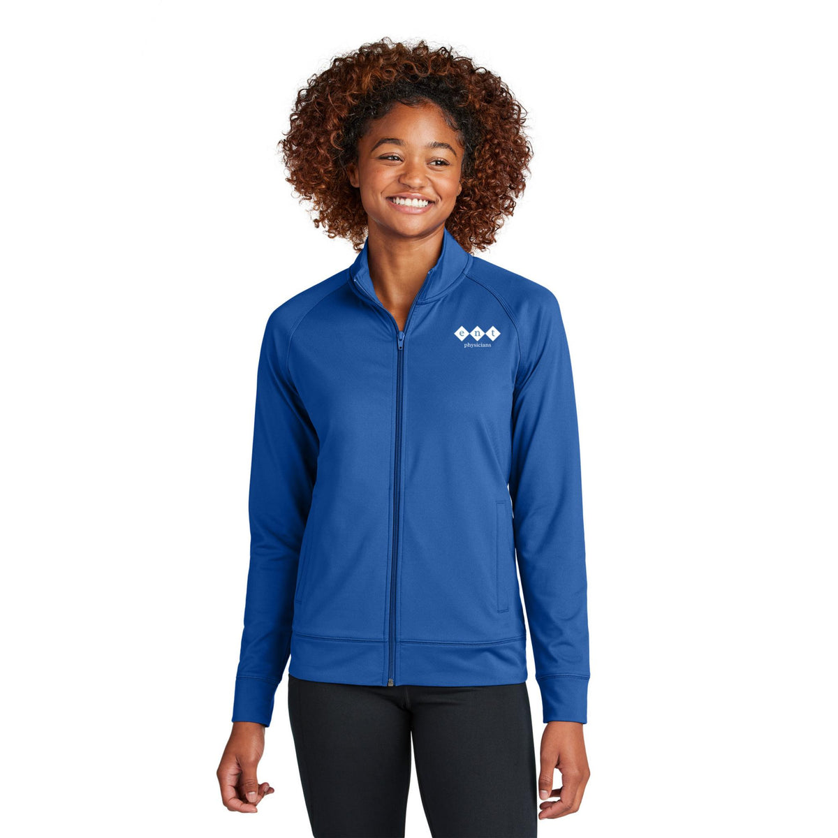 Sport-Tek® Women's Sport-Wick® Stretch Full-Zip Cadet Jacket