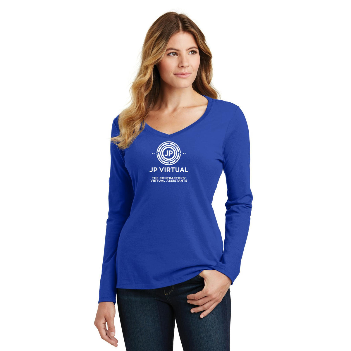 Women's Long Sleeve V-Neck Tee