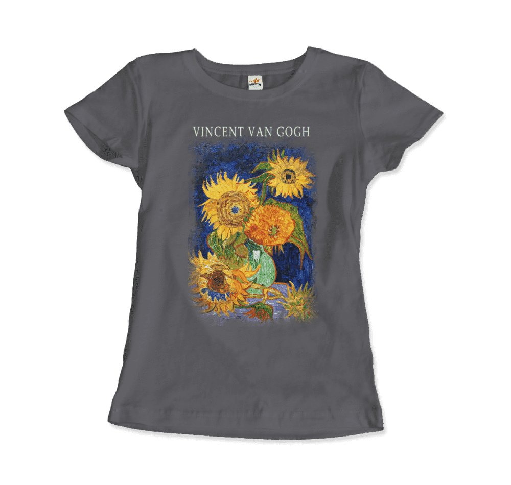 Van Gogh Five Sunflowers 1888, Artwork T-Shirt by Art-O-Rama Shop