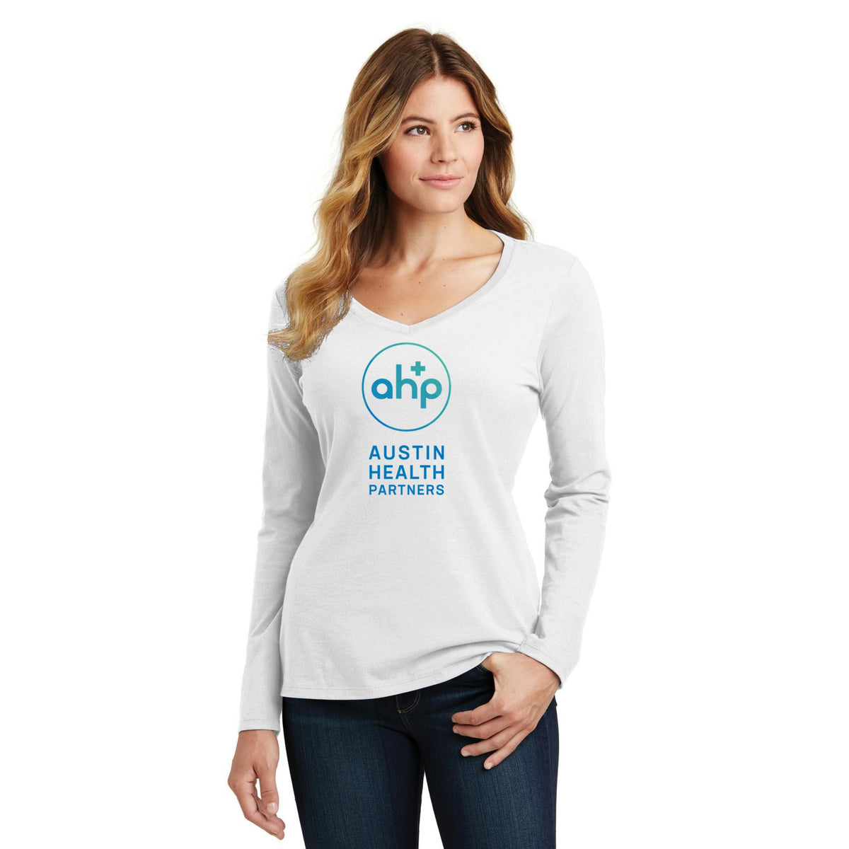 Women's Long Sleeve V-Neck Tee