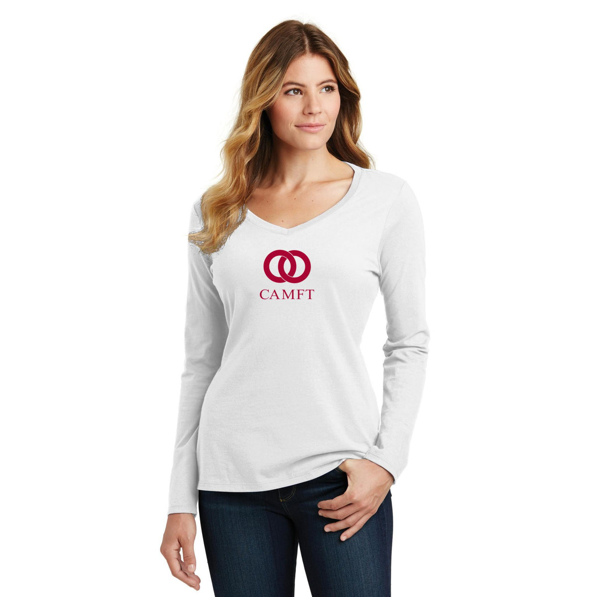 Women's Long Sleeve V-Neck Tee