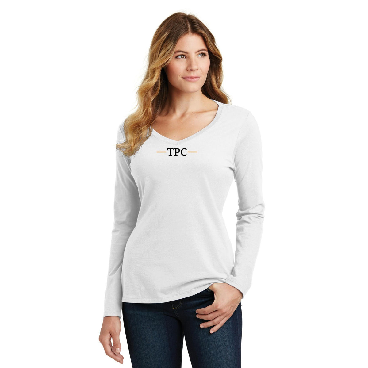 Women's Long Sleeve V-Neck Tee