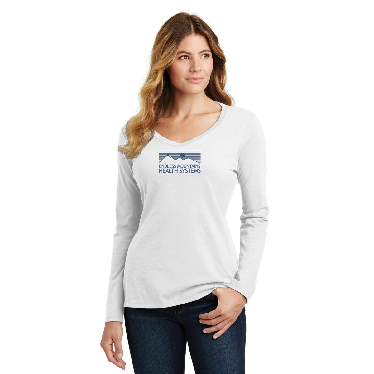Women's Long Sleeve V-Neck Tee