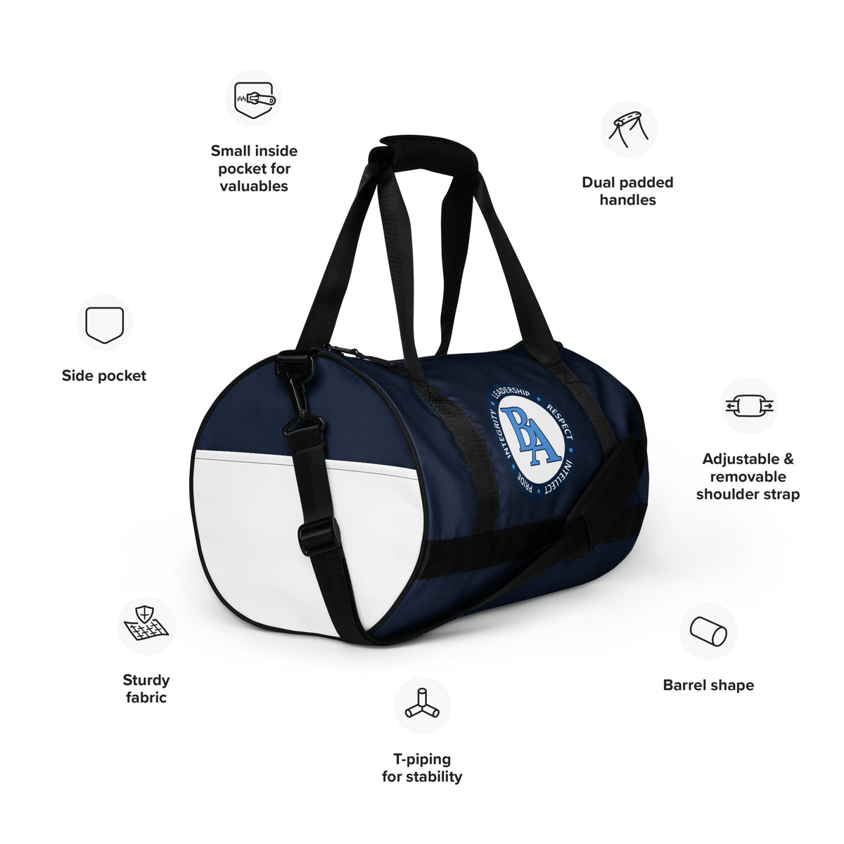 Water-Resistant Gym Bag