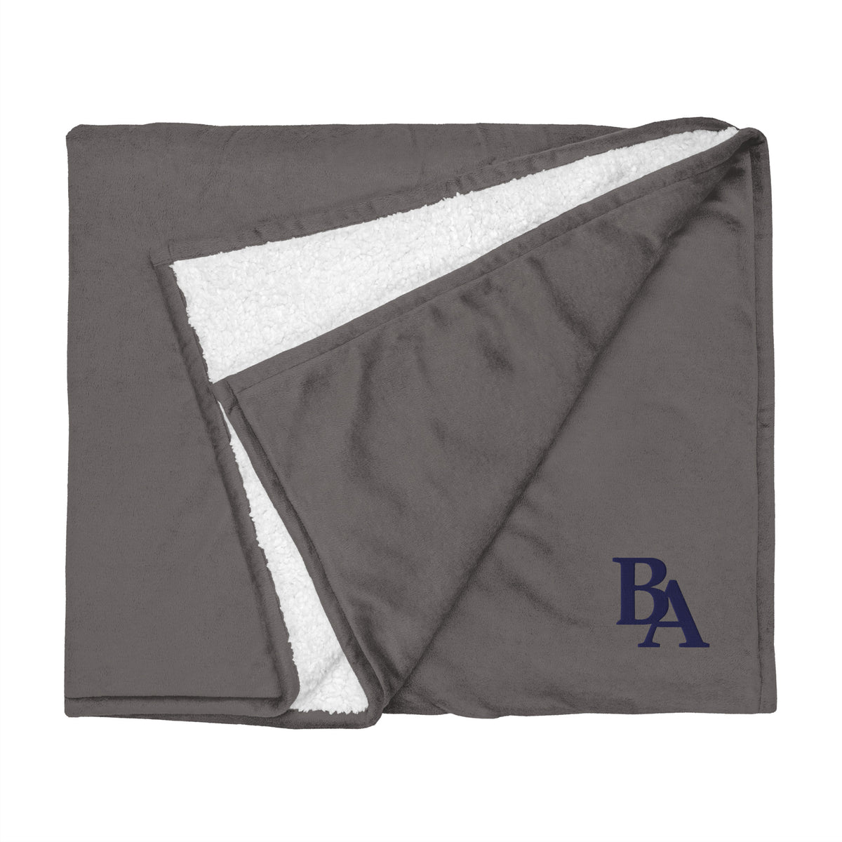 Embroidered Sherpa Blanket