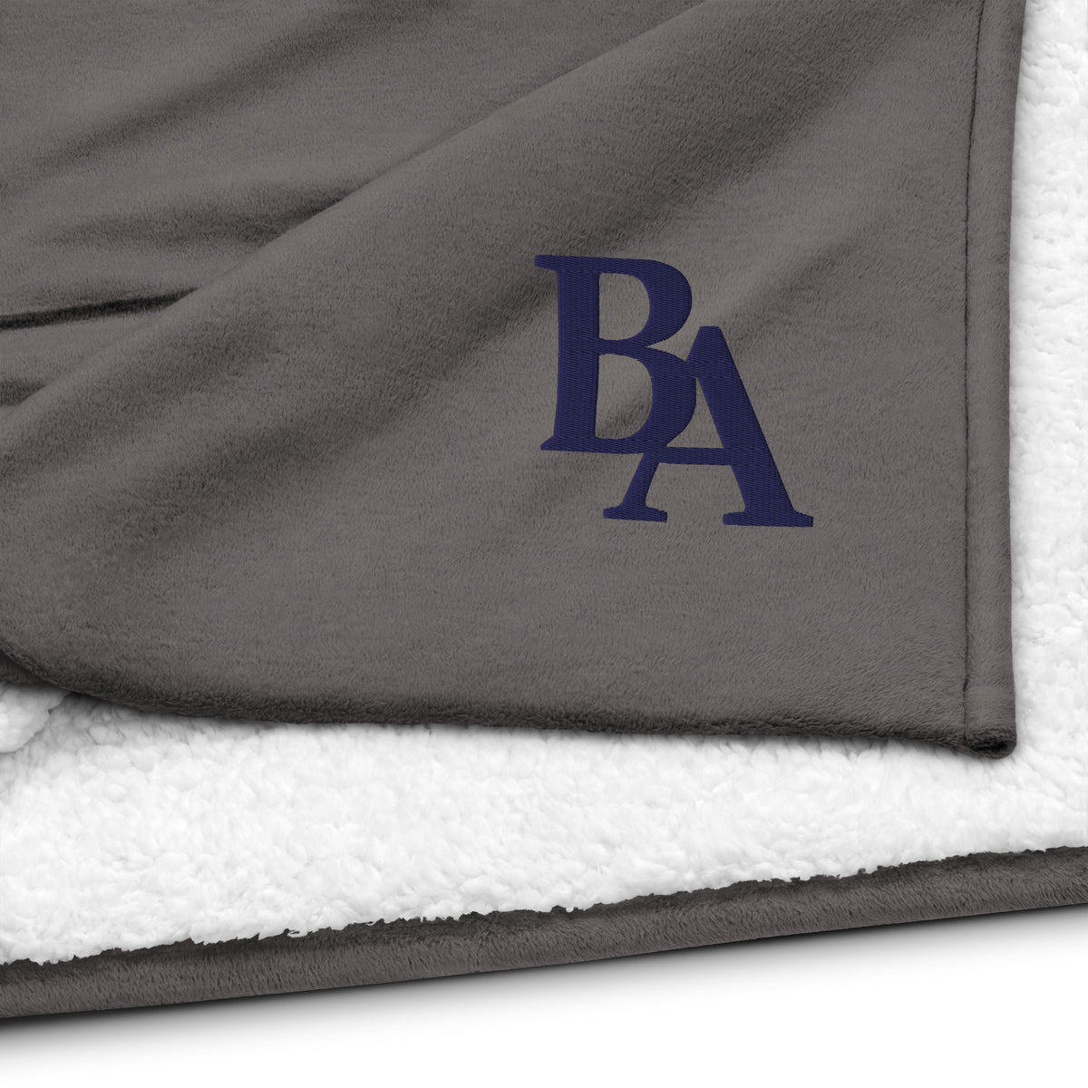 Embroidered Sherpa Blanket