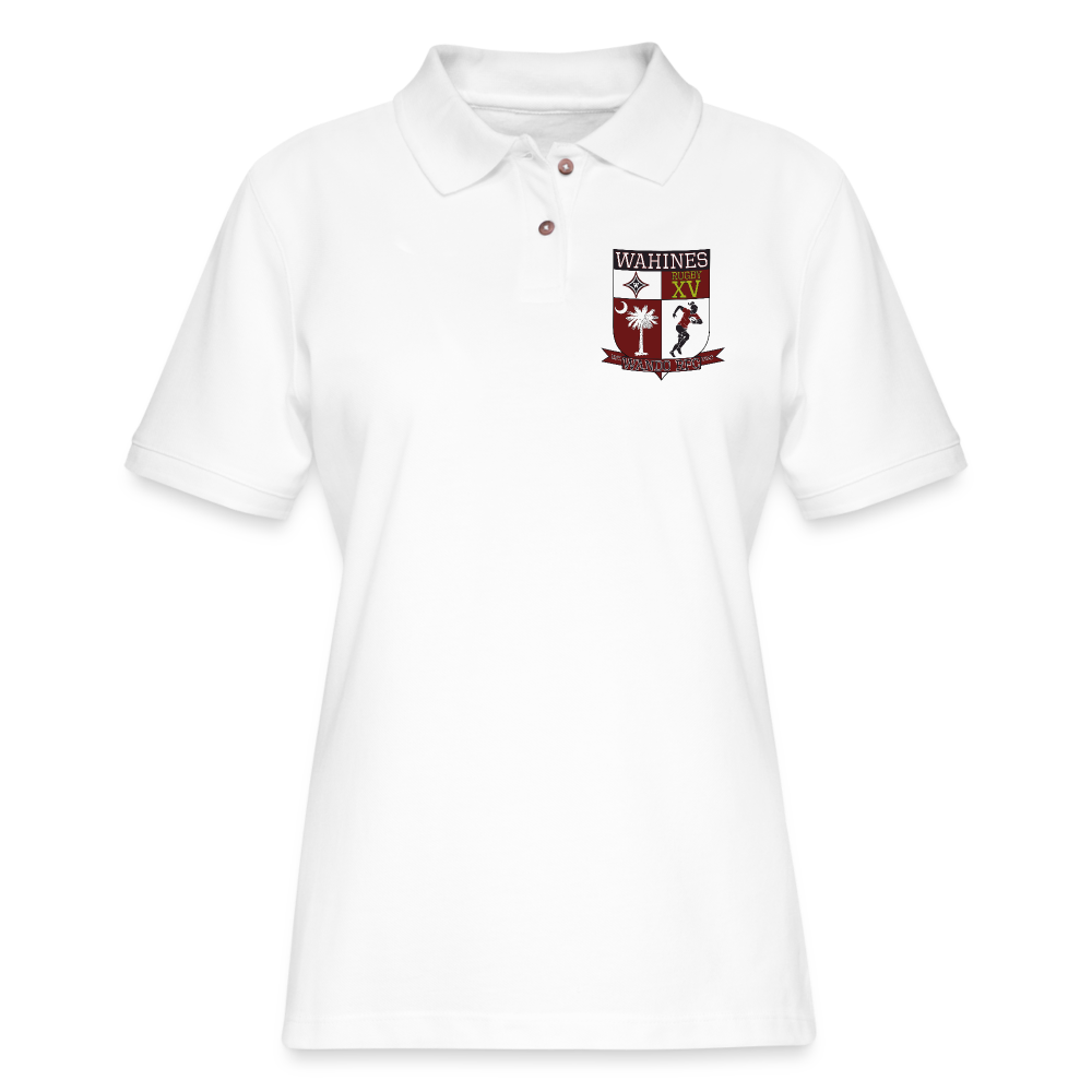 Wahines Women's Polo Shirt - white