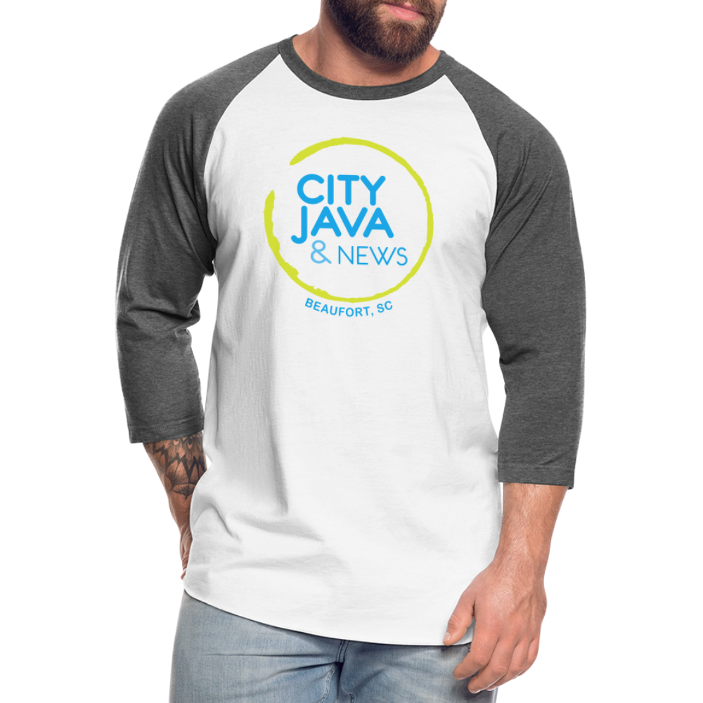 City Java Baseball T-Shirt - white/charcoal