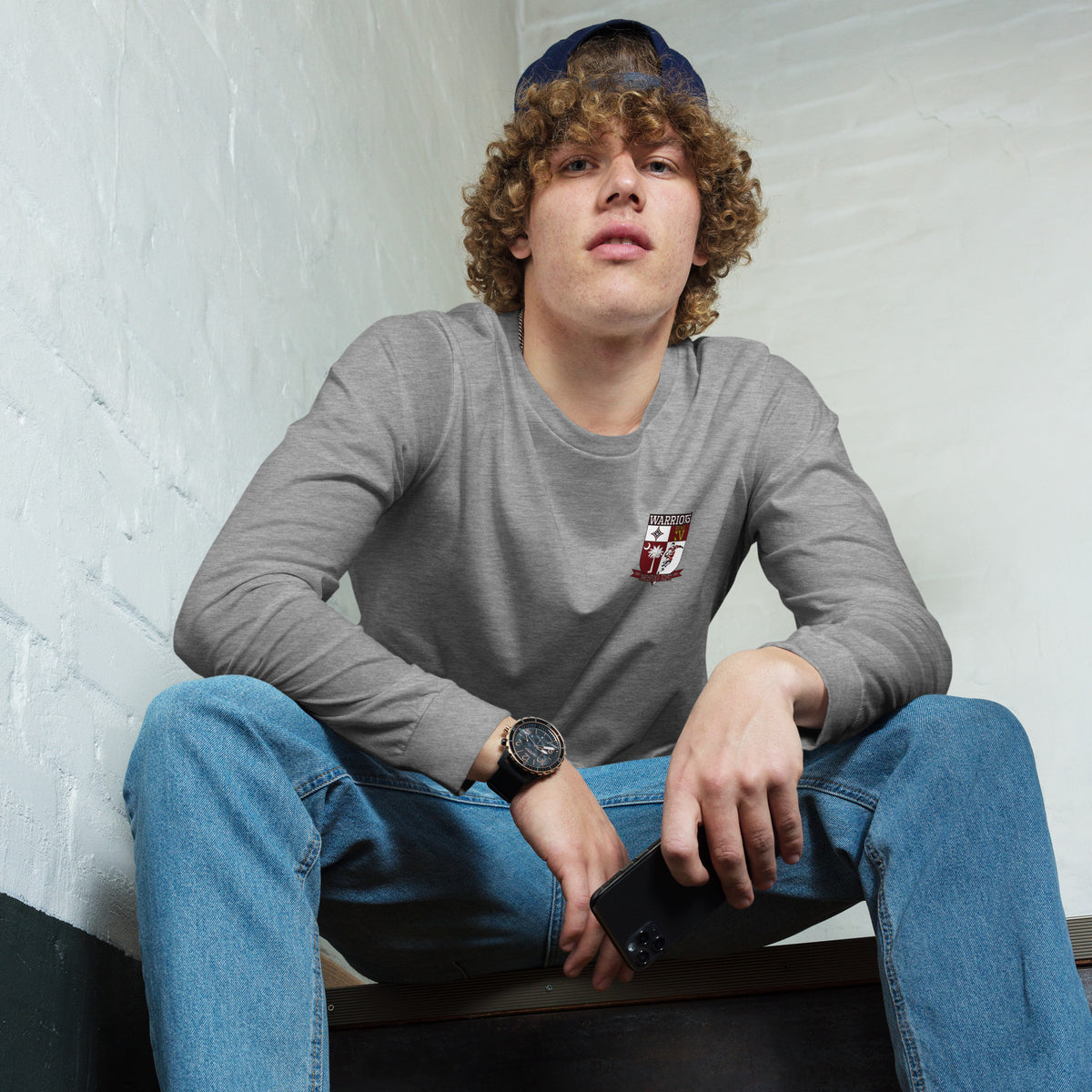 Warriors Men's Long Sleeve T-Shirt